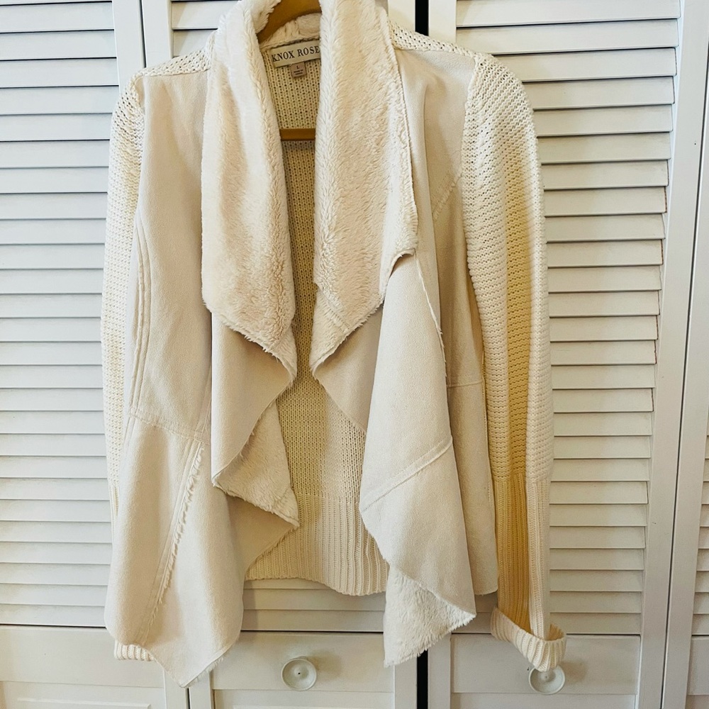 NWOT Knox Rose Waterfall Sweater Jacket